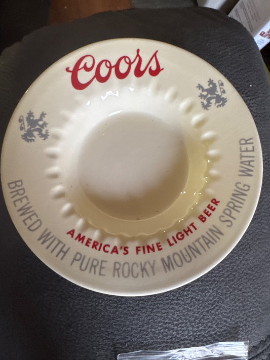 Ecru Coors Coors Ash Tray, 6”