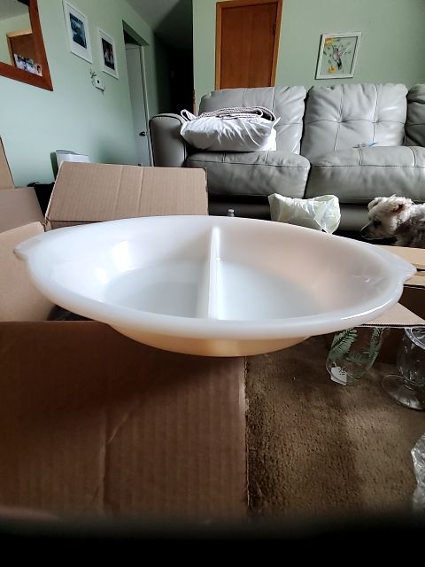 Fire king divided dish