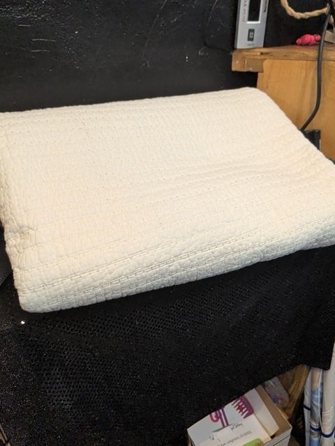 Cream comforter