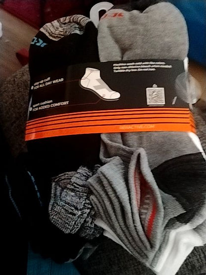 Multi RBX Men's Socks, 10 pack