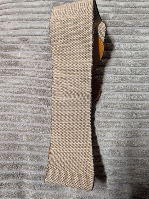 Tan Lauren Ralph Lauren Wide Woven Fashion Belt, M