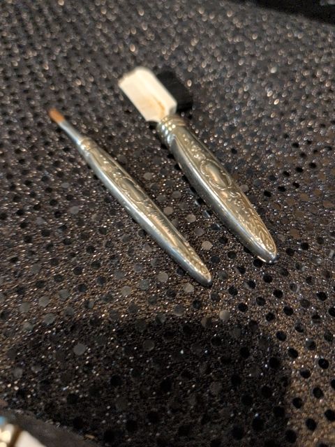 Vintage vanity tools set of 2