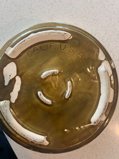 Pottery plant pan or bowl