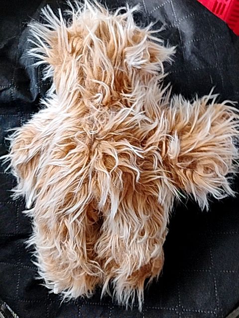 Tan, brown and white Bark Dog Toy