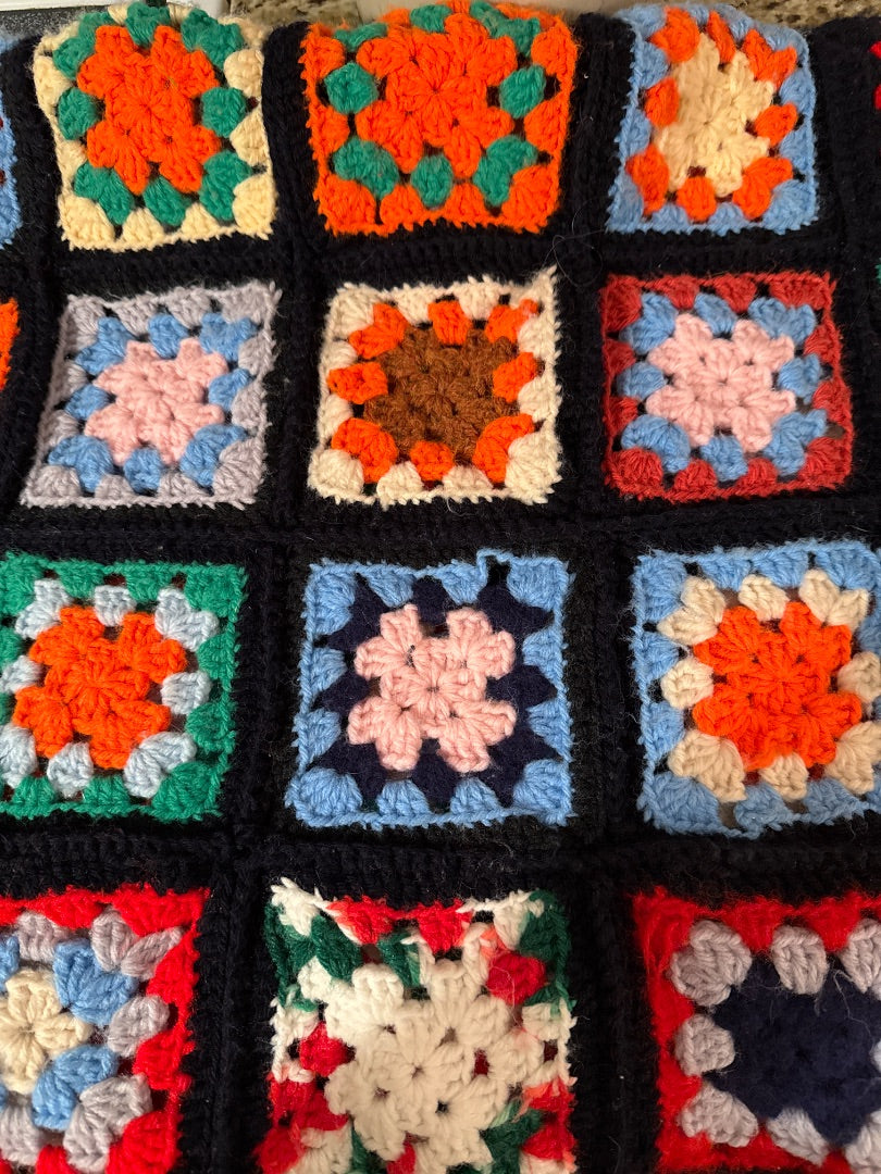 Multi Homemade Afghan Blanket