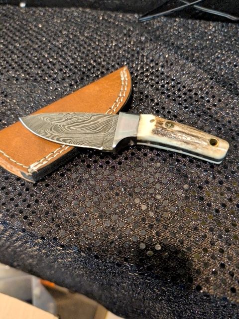 Valley Forge Damascus W/ Bone Handle