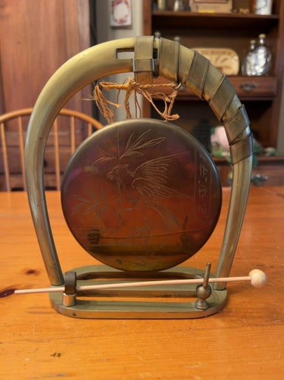 Vintage Brass Gong