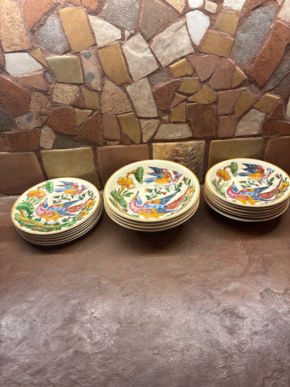 Gray and green Royal Adams 17 pc antique Titan Ware
