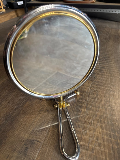 Good-Tone Accents Adjustable Handle Hand Hold Mirror, Dual Sided