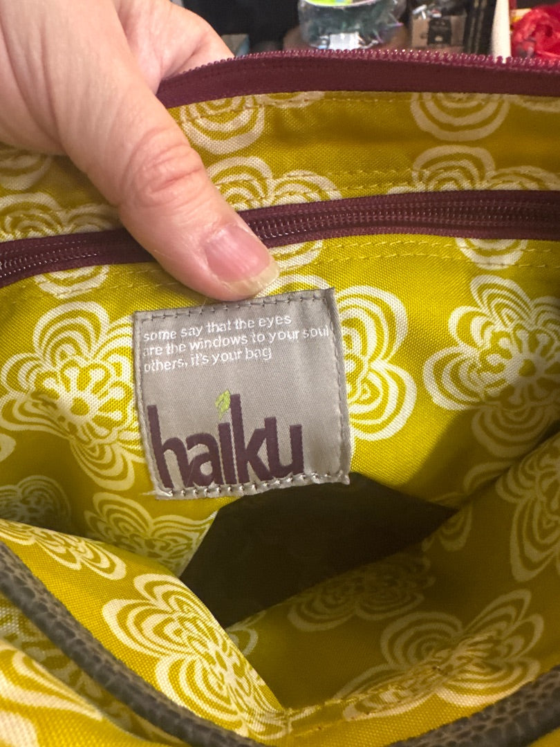 Orange haiku purse
