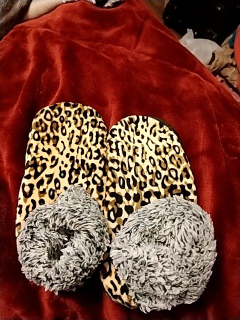 Leopard Print Variety  Leopard Slipper Booties, 9-11