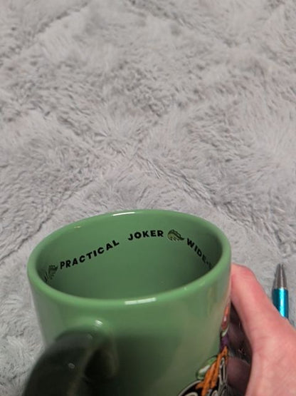Green Cha! Cha! 1999 Rainforest Cafe Mug, 4" x 4.5"