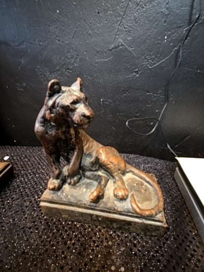 Antique Pompeian Bronze Tiger Statues