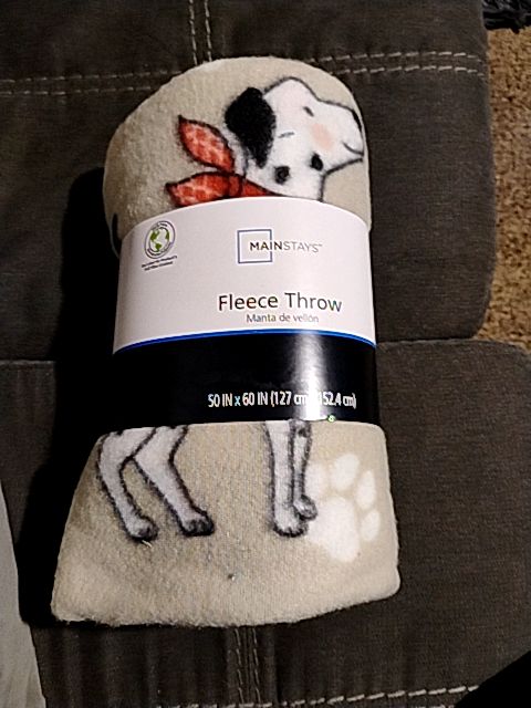 Main Stay Fleece Throw Blanket, 50 in X 60 in