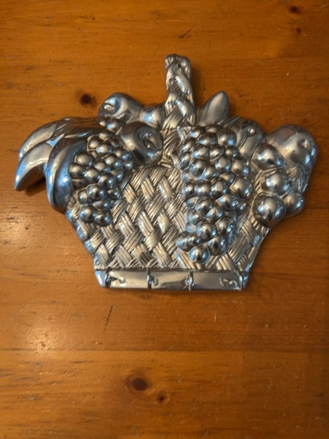 Silver plated, fruit basket, key holder