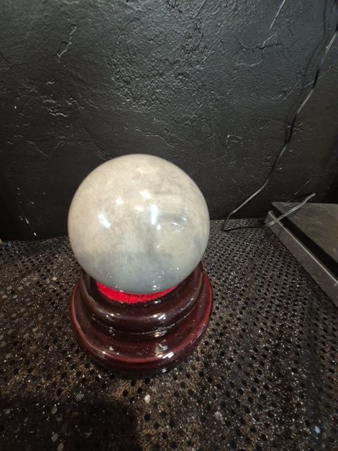 Polychrome Jasper Ball, 3.25"/82 mm, Gry/Brn