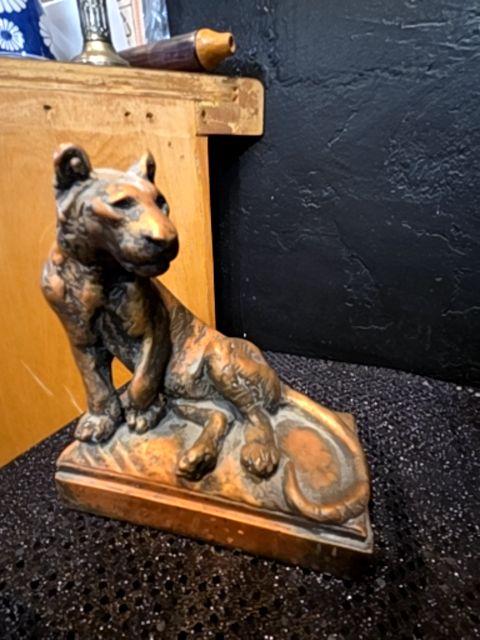 Antique Pompeian Bronze Tiger Statues