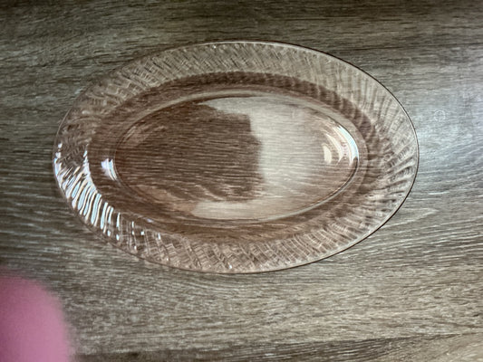 Pink Arcoroc France Rosaline Oval Server, 14