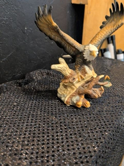 Porcelain eagle figure