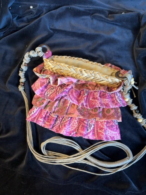 Pink Sun and Sand Hand Bag/Wallet