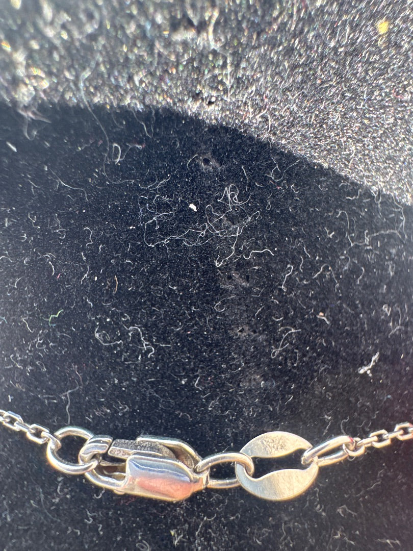 925, pearl, and CZ necklace.