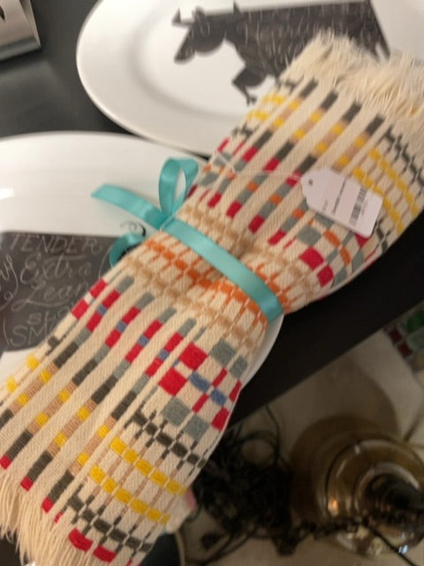 Multi Sweden, as is Embroidered linen runner