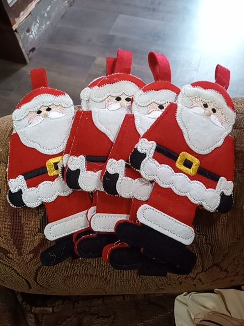 Santa gift card holders