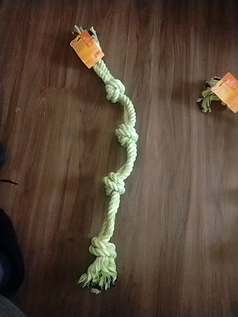 Green Leaps & Bounds Heavy Duty Dog  Tug Rope, Large