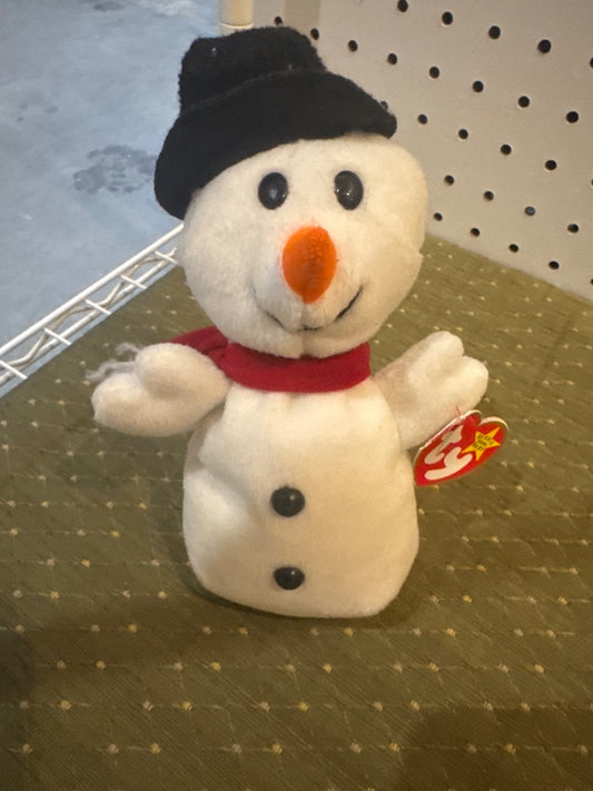 “Snowball” -TY 1996 Snowman Beanie Baby