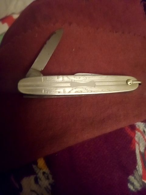 Antique gold filled engravable pocket knife
