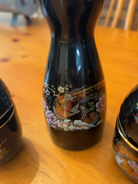 Vintage ceramic sake set
