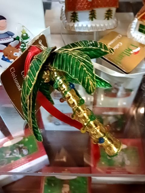 Cloisonne Palm tree ornament
