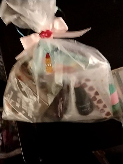 Clear bag with multi-colors/With Pink Bow Several Brands Teen or Adult Gift Pack