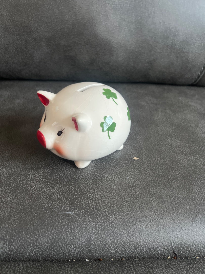 Mini shamrock piggy bank
