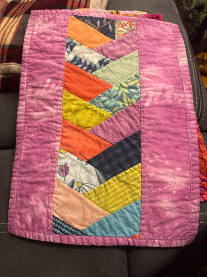 Purple & Multicolor Handmade Quilted Placemats