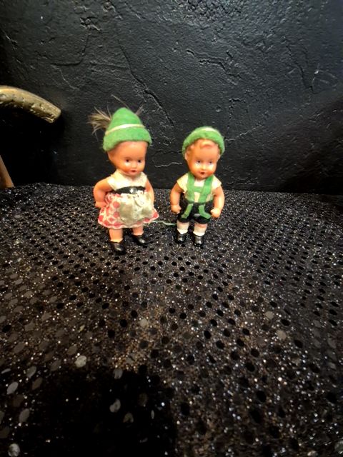 German Celluloid Dolls 1 pair, 3"