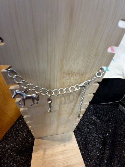 Silver  Charm Bracelet, 10"