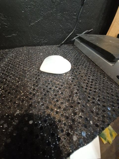 White  Selenite, Heart Shaped, 2.3"/59 mm
