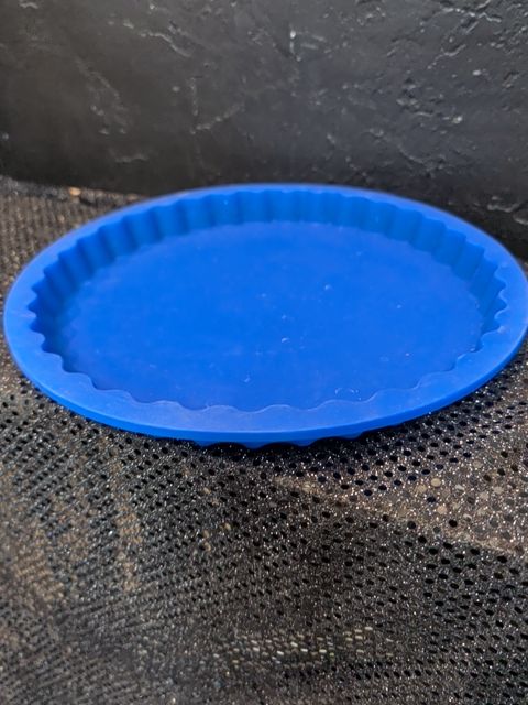 Blue silicone mold