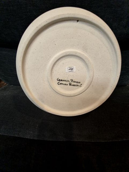 Hand Painted Ceramic Plate