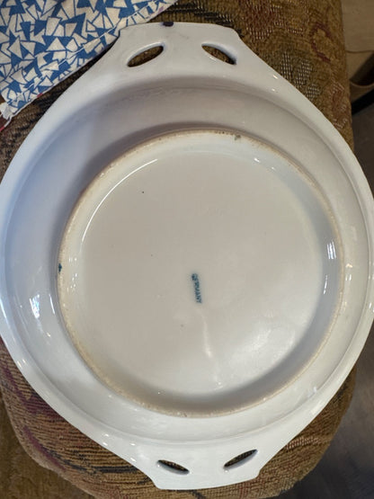 Pastel Blue Germany Floral Trinket Dish