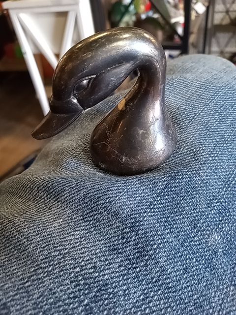 Brass duck wall decor