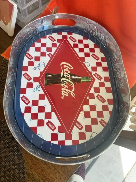 Reproduction vintage Coca-Cola tray, 16x11 1/2”