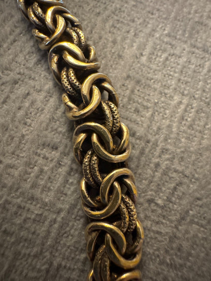 Byzantine gold plated sterling silver necklace