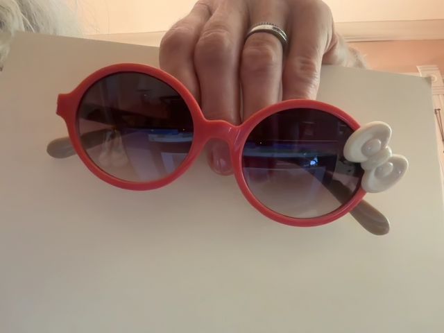 Coral/Tan None Sunglasses, 5 1/2 x 2