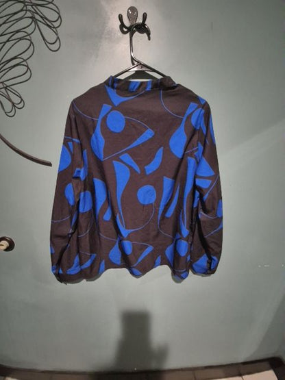 Black & Blue Shein Long Sleeve Shirt, XXL