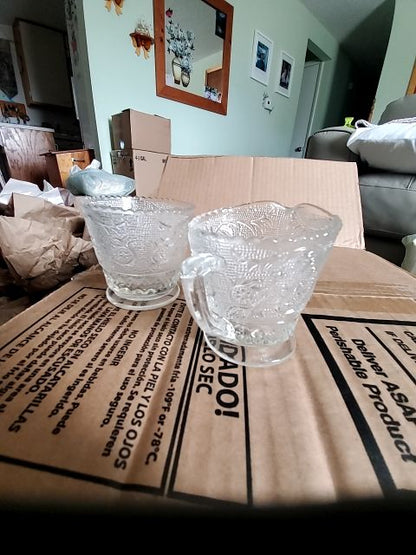 Duncan miller open sugar and creamer set