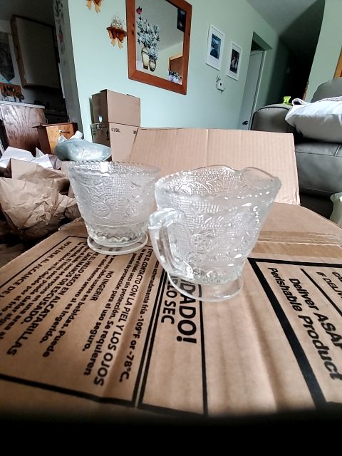 Duncan miller open sugar and creamer set