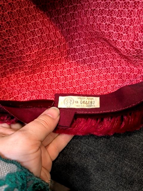 Red Feather Vintage Hat