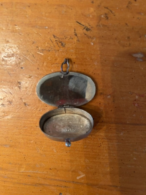 Vintage abalone pillbox